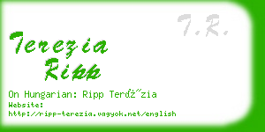 terezia ripp business card